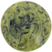 Cabochon rond en verre par Puca® 25 mm - Black Stony Beige Yellow x1