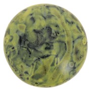 Cabochon rond en verre par Puca® 18 mm - Black Stony Beige Yellow x1