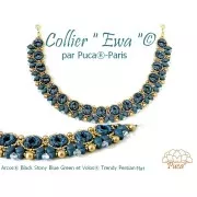 Perles en verre Arcos® par Puca® 5x10 mm - Trendy Mustard Mat x10g