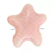Perles étoile de mer 12x11 mm en céramique - Rose irisé x5