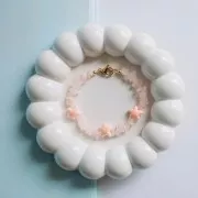 Perles étoile de mer 12x11 mm en céramique - Rose irisé x5