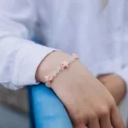 Perles étoile de mer 12x11 mm en céramique - Bleu ciel irisé x5