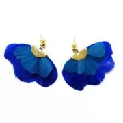 Assortiment de plumes 6 cm Camaïeu Vert x10gr