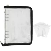 Classeur de rangement pour bijoux 25x19 cm - Noir - Transparent pailleté x1