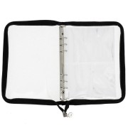 Classeur de rangement pour bijoux 25x19 cm - Noir - Transparent pailleté x1