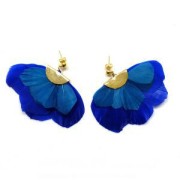 Plumes 6 cm Bleu Pétrole x3gr