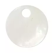 Sequins ronds 8 mm en nacre - Naturel x10