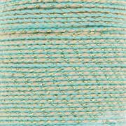 Cordon en coton tressé et fil métallisé 1.5 mm - Veraman - Sable - Doré x1m