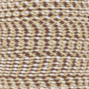 Cordon en coton tressé et fil métallisé 1.5 mm - Marron - Sable - Blanc - Doré x1m|raw }}