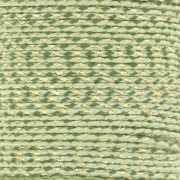 Cordon en coton tressé et fil métallisé 1.5 mm - Multi Vert - Doré x1m|raw }}