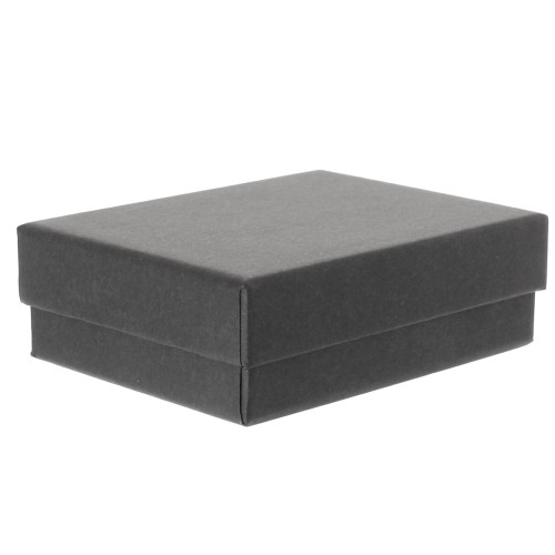 Boite écrin bijoux fantaisie pour parure 8.5x6.5x3 cm - Noir x1