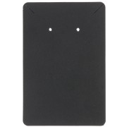Lot de 30 cartes supports bijoux 9x6 cm boucles d'oreilles et colliers - Noir |raw }}