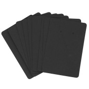 Lot de 30 cartes supports bijoux 9x6 cm boucles d'oreilles et colliers - Noir 