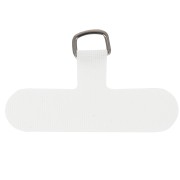 Languette d'attache pour téléphone en tissu 35x59 mm - forme T - Blanc x1