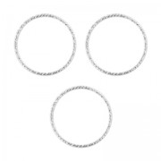Anneaux travaillés 10mm en Argent 925 x10