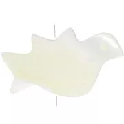 Perle oiseau 12.5x22 mm en nacre - Naturel x1