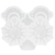 Moule en silicone pour réaliser des pendentifs lune et soleilx1|raw }}