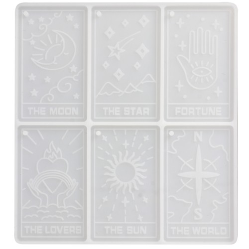 Moule en silicone pour réaliser des cartes de tarot - 70x40 mm x1