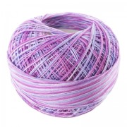 Fil de coton Lizbeth taille 20 Grape Splash n°165 x192m