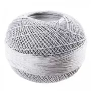 Fil de coton Lizbeth taille 20 Silver n°605 x192m