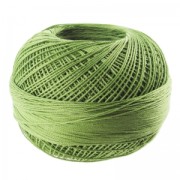 Fil de coton Lizbeth taille 20 Medium Leaf Green n°684 x192m
