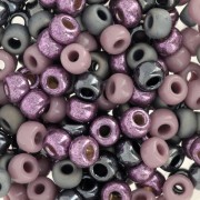 Mix de rocailles Miyuki 6/0 - Dark Purple x8g