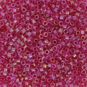 Miyuki Delica 11/0 DB1743 - Crystal AB Hot Pink Lined x8g|raw }}