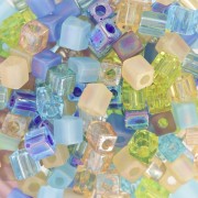 Mix Cubes Miyuki 4 mm SB-MIX-10 - Fields of France x10g