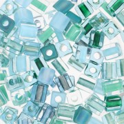Mix Cubes Miyuki 4 mm SB-MIX-25 - Touch of Teal x10g|raw }}
