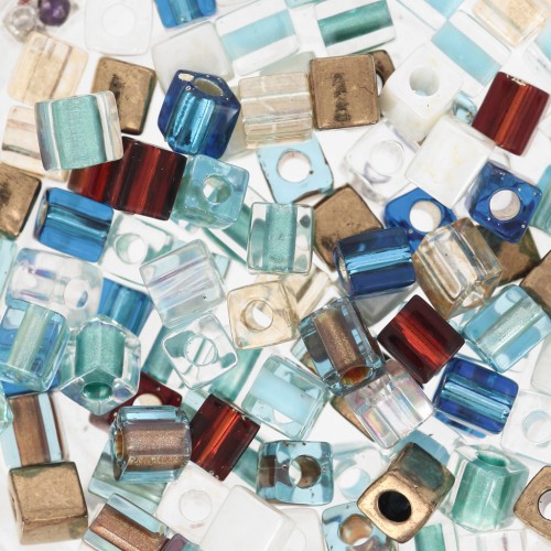 Mix Cubes Miyuki 4 mm SB-MIX-31 - Surf and Sand x10g