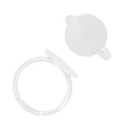 Bague plateau demi-jonc 14 mm en Argent 925 x1|raw }}