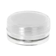 Boite gemmologie ronde 30 mm pour pierres fines - Transparent x1