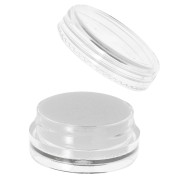 Boite gemmologie ronde 30 mm pour pierres fines - Transparent x1