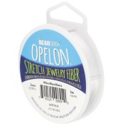 Fil en fibre élastique Opelon 0.7mm - Blanc x5m