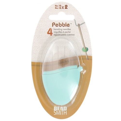 Aiguilles à perler n°10 et n°12 - Pebbles - Acier x4