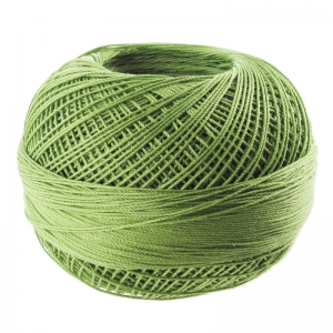 Fil de coton Lizbeth taille 10 Leaf Green Med. n°684 x111m
