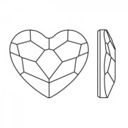 Strass Hotfix Coeur PureCrystal 2808 6 mm Crystal Powder Green x1