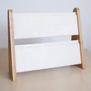 Porte bijoux - présentoir à bijoux pour collier 33.5x40cm bambou - suédine Beige