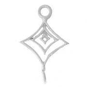 Pendentif intercalaire losanges évidé 18x11 mm - Argent 925 x1