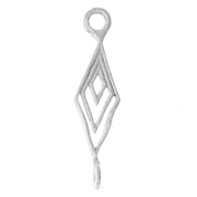 Pendentif intercalaire losanges évidé 22x5.5 mm - Argent 925 x1|raw }}