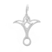 Pendentif intercalaire design évidé 15x10 mm - Argent 925 x1|raw }}