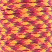 Cordon paracorde - corde de parachute plate 4mm - Orange Fluo - Bordeaux - Jaune x1m|raw }}