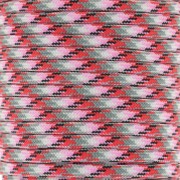 Cordon paracorde - corde de parachute plate 4mm - Rose - Rouge - Gris x1m|raw }}