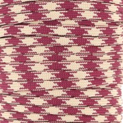 Cordon paracorde - corde de parachute plate 4mm - Bordeaux - Beige x1m|raw }}