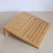 Porte bijoux - présentoir à bijoux pour boucles d'oreilles 8x31.5cm en bambou x1