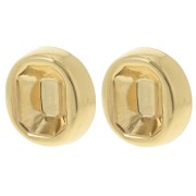 Clips d'oreilles pour cabochon PureCrystal 4610 14x10 mm - Doré à l'or fin x2