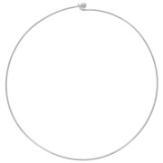 Tour de cou 1.7 mm avec fermoir boule dévissable - Rhodié x14cm|raw }}