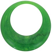Pendentif rond évidé en résine translucide 44 mm - Vert marbré x1|raw }}