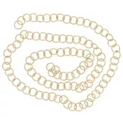 Anneaux ouverts 6x0.8 mm - Acier inoxydable 316L Doré x100