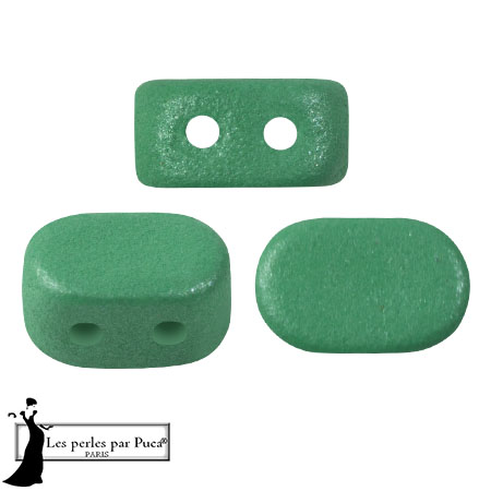 Perles en verre Lipsi® par Puca® 4x6 mm - Vogue Green Garden Mat x10g